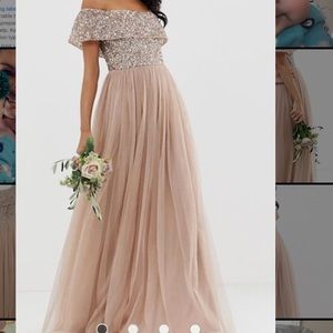 Sequin bridesmaid dress